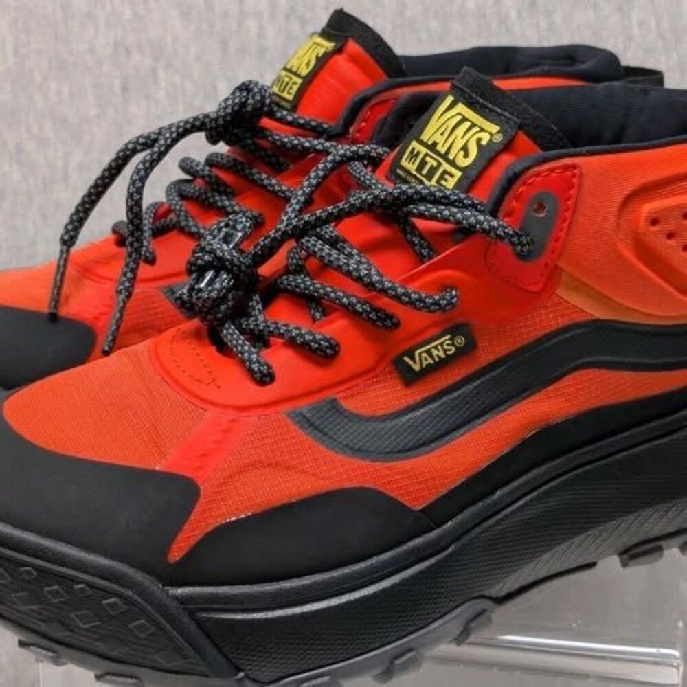 New Vans MTE Cross Path Mid Black/Orange Shoes Sneakers Men's Sise 7.5/Women's 9